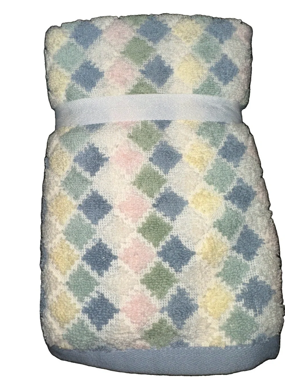 Pastel Diamond pattern pastel Hand  Towels set-2 - Multi Pastel